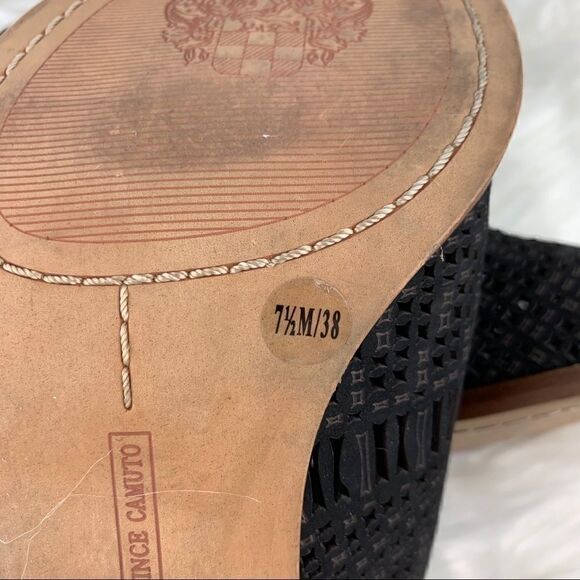 Vince Camuto Laser Cut Block Heels, 7.5 - Picture 6 of 6